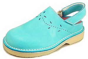 FARO 5Q0812 - Turquoise Nubuck Clogs